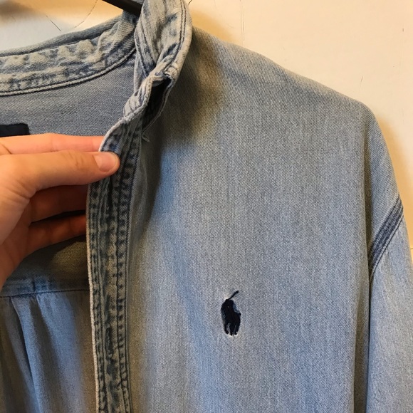 Polo Ralph Lauren Other - Polo by Ralph Lauren Denim Button Up Shirt L